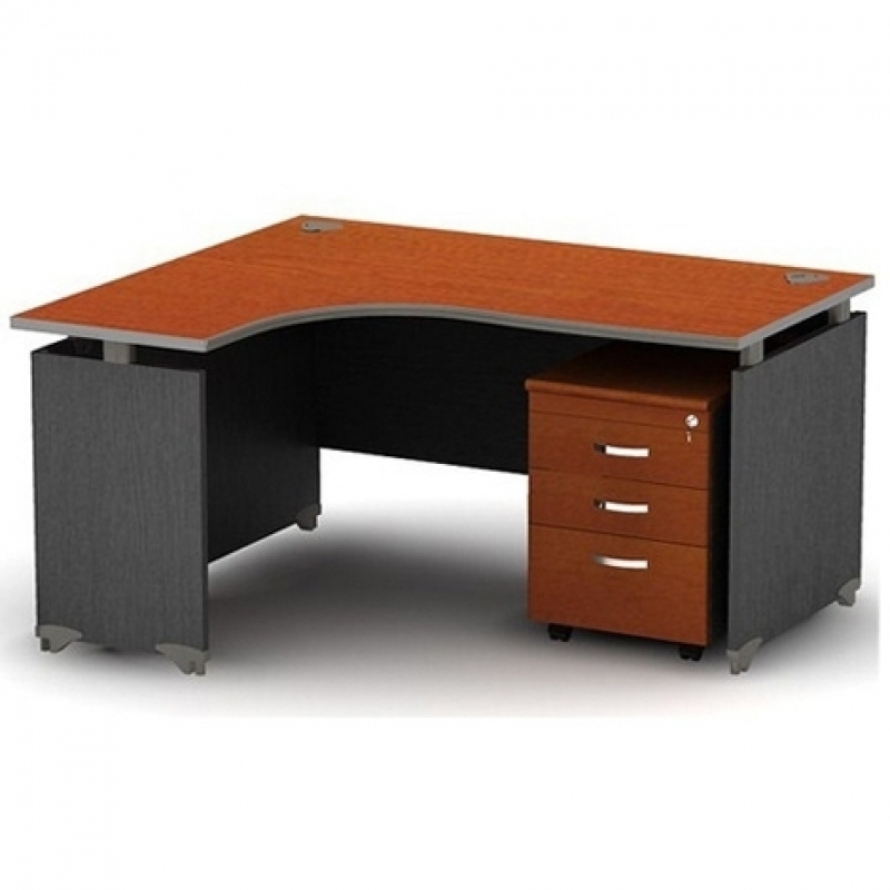 Bàn làm việc laminate | Bàn làm việc laminate cong L fami lufa| Bàn làm việc fami quận tân bình